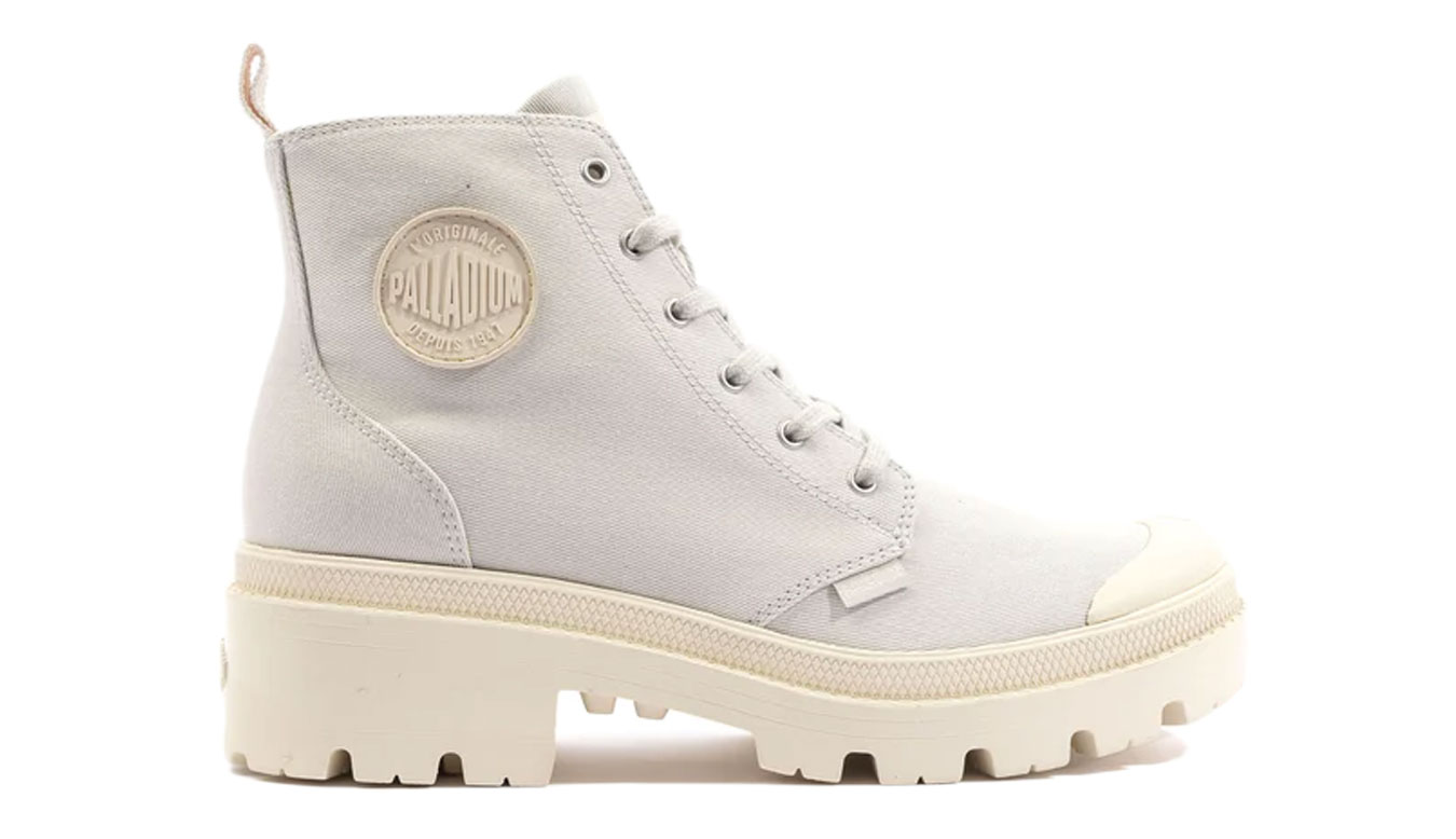 Palladium Pallabase Twill - Dámské - Tenisky Palladium - Bílé - 96907-055-M