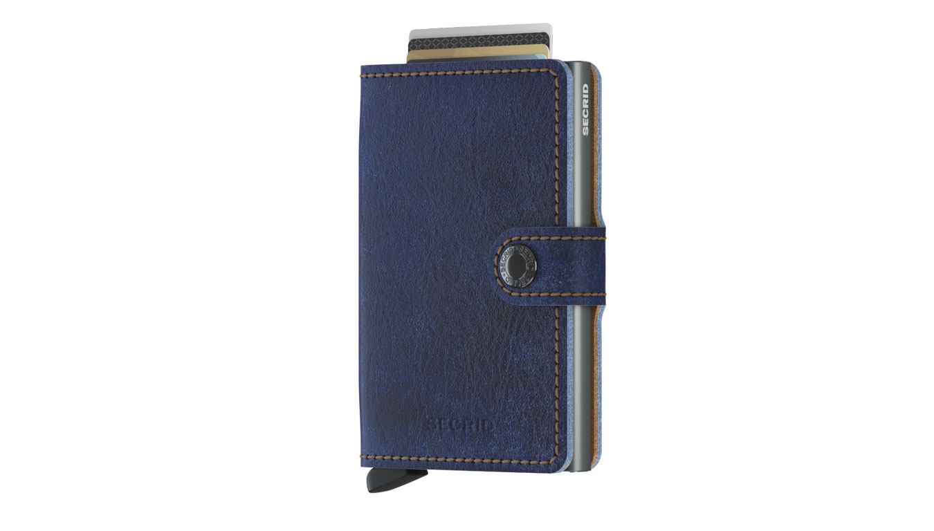 Secrid Miniwallet Indigo 5-Titanium - Unisex - Doplněk Secrid - Modré - MIn-5-Titanium - Velikost: UNI