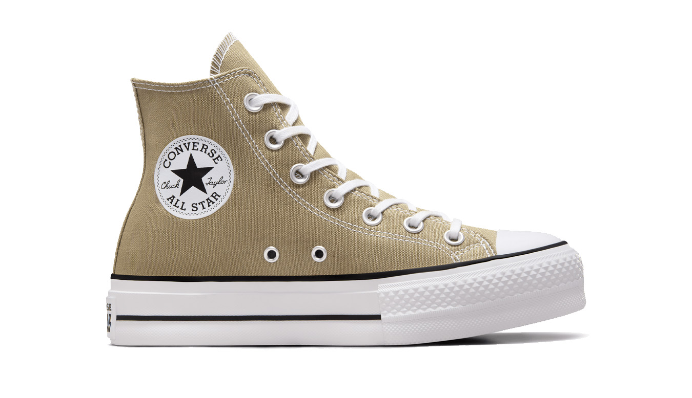 Converse Chuck Taylor All Star Lift Platform - Dámské - Tenisky Converse - Hnědé - A07571C - Velikost: 39.5