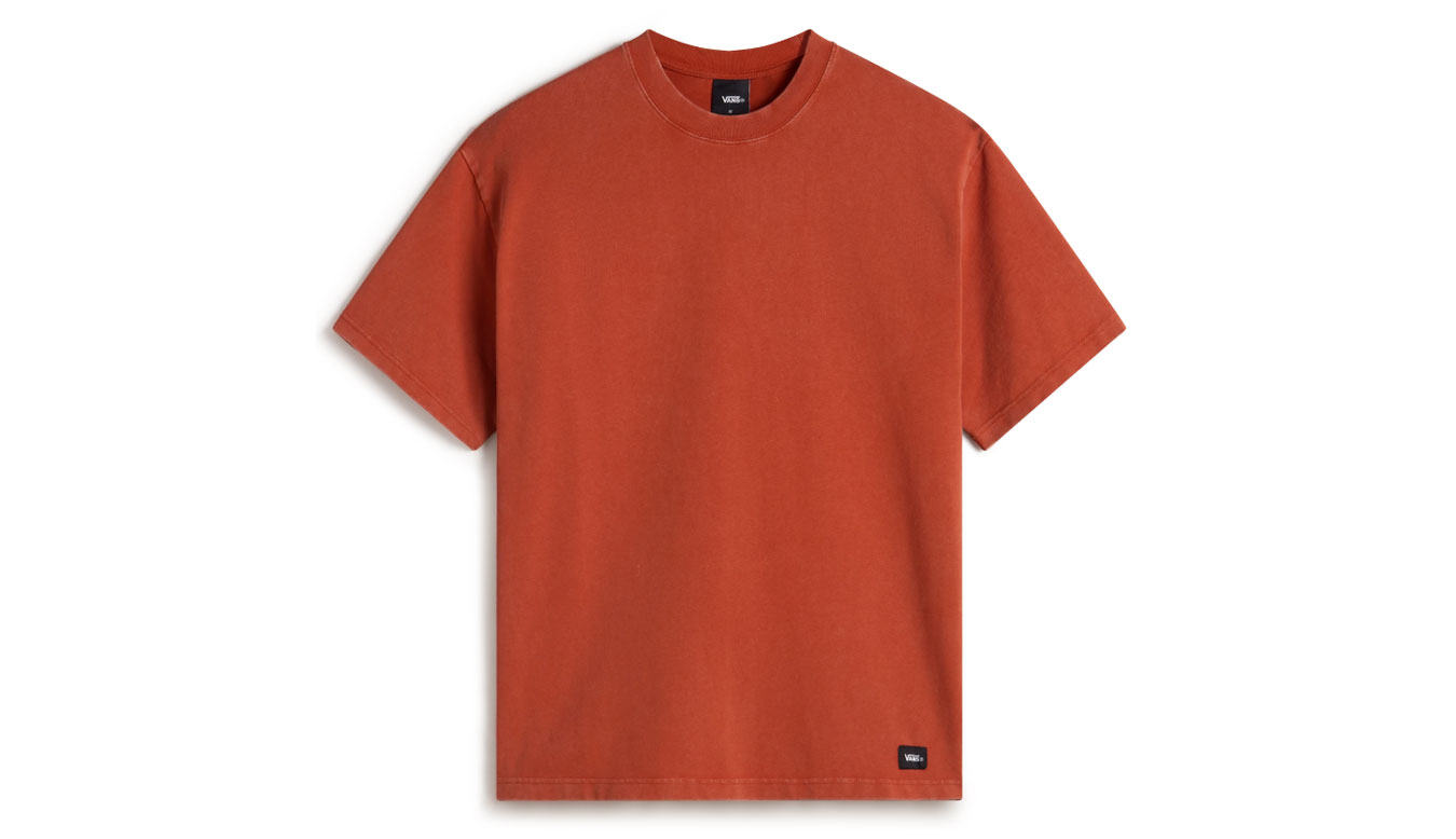 Levně Vans LX SS Tee S - Pánské - Triko Vans - Oranžové - VN000PFJY7X