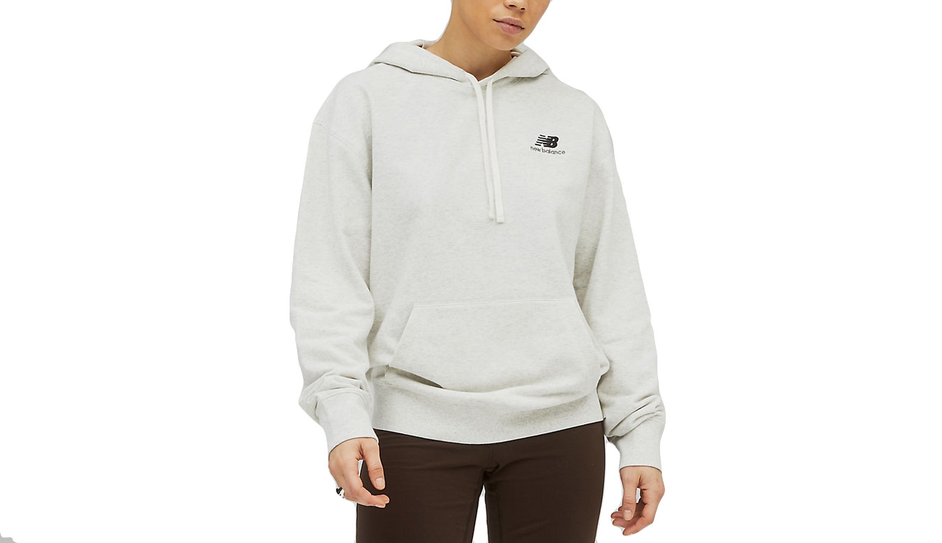 Levně New Balance Uni-ssentials French Terry Hoodie - Unisex - Mikina New Balance - Šedé - UT21500SAH