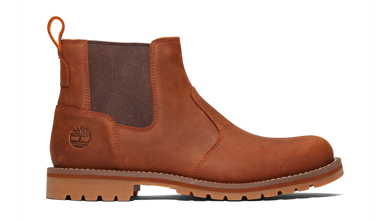 Timberland Redwood Falls Mid Chelsea Boot Brown - Pánské - Tenisky Timberland - Hnědé - A288F-F13 - Velikost: 43