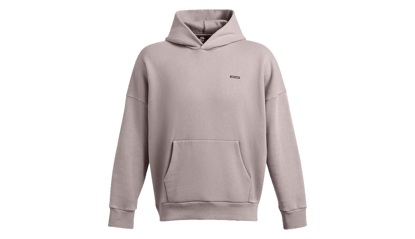 Under Armour M Icon Heavyweight Fleece Wash Oversized Hoodie - Pánské - Mikina Under Armour - Fialové - 1386552-015 - Velikost: M