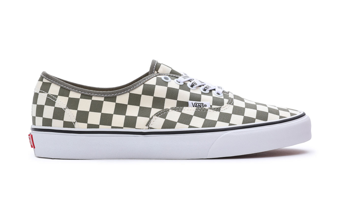 Vans Authentic Check Kalamata - Unisex - Tenisky Vans - Zelené - VN000BW5BXV - Velikost: 36.5