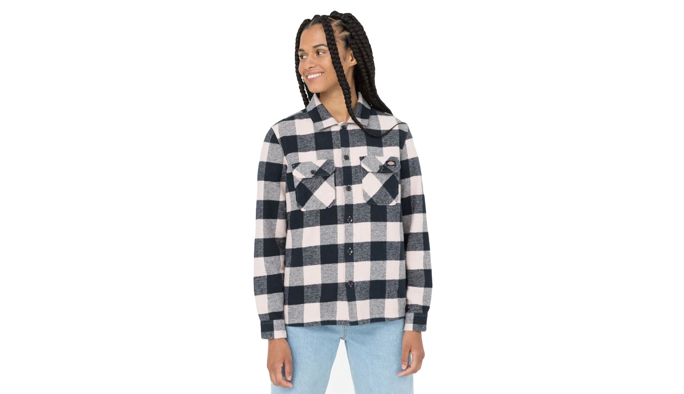 Dickies Sacramento Shirt Wmn Light Pink - Dámské - Mikina Dickies - Růžové - DK0A4XI2C50 - Velikost: L