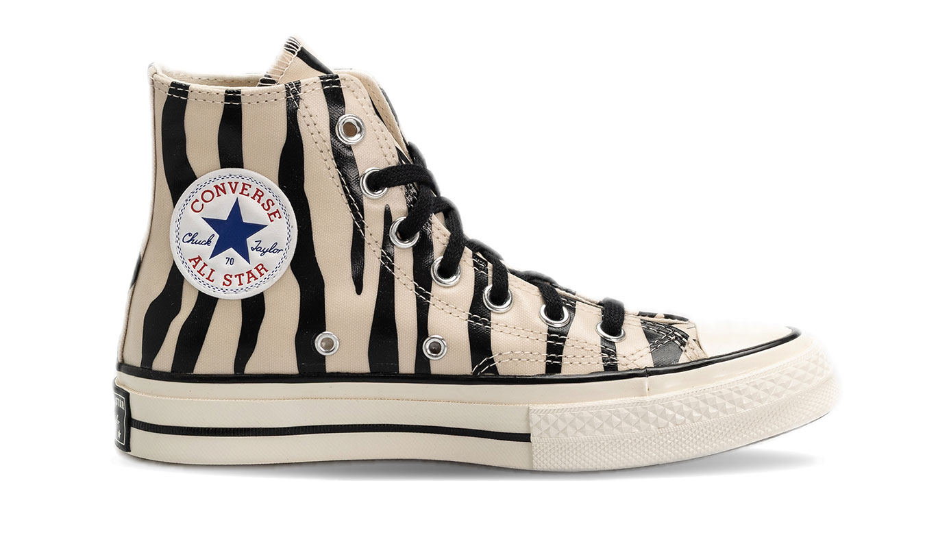 Converse Glow-In-The-Dark Zebra Print - Dámské - Tenisky Converse - Hnědé - A15032C - Velikost: 38