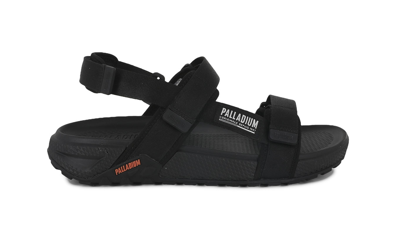 Levně Palladium Offsandal Strap 7.5 - Pánské - Pantofle Palladium - Černé - 04682-008-M