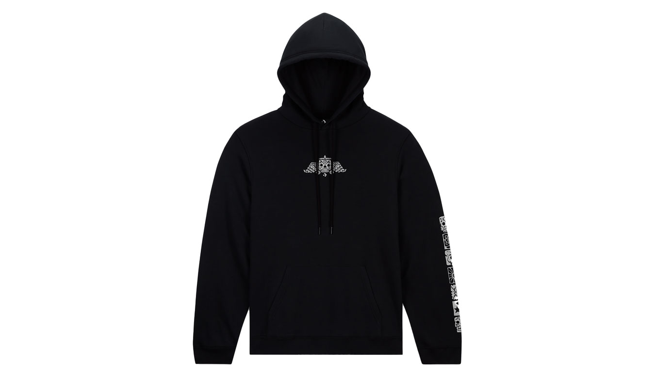 Converse Dotd Graphic Hoodie - Pánské - Mikina Converse - Černé - 10026536-A01 - Velikost: M