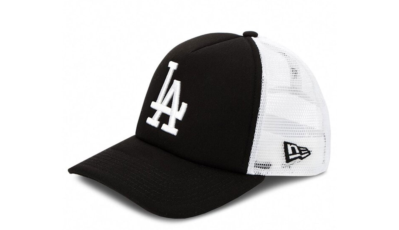 New Era LA Dodgers Clean Blue A-Frame Trucker Cap - Unisex - Čepice New Era - Černé - 11405498 - Velikost: UNI