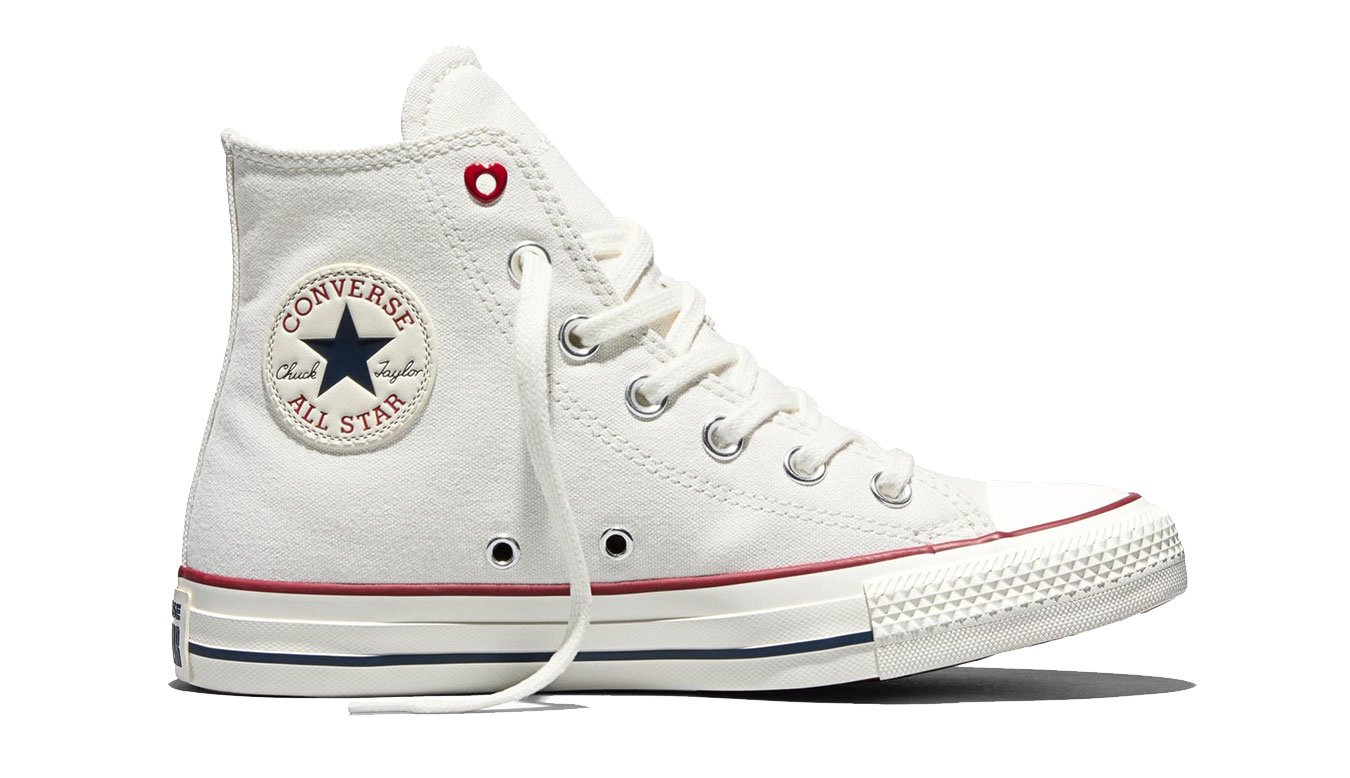 Levně Converse Chuck Taylor All Star Hearts 4.5 - Dámské - Tenisky Converse - Bílé - A19055C