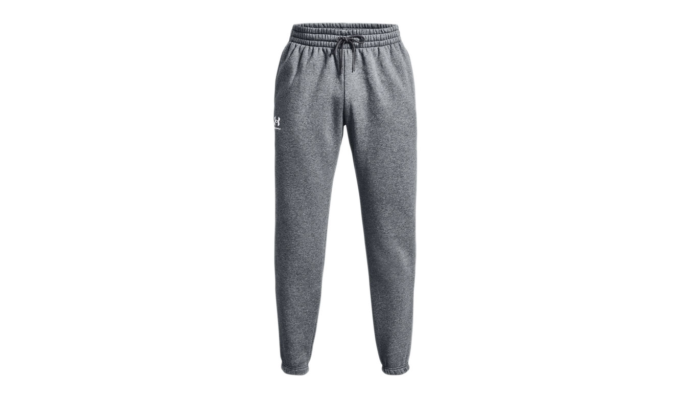 Under Armour M Essential Fleece Joggers - Pánské - Kalhoty Under Armour - Šedé - 1373882-012 - Velikost: L