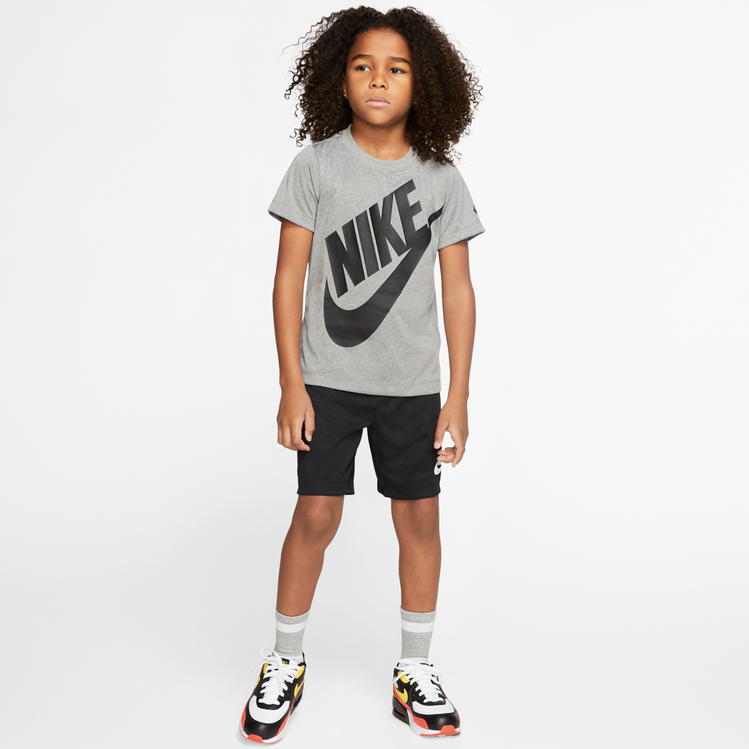 Levně Nike Boys Futura Shorts 2pc Set Black - Dětské - Set Nike - Černé - 86F024-023