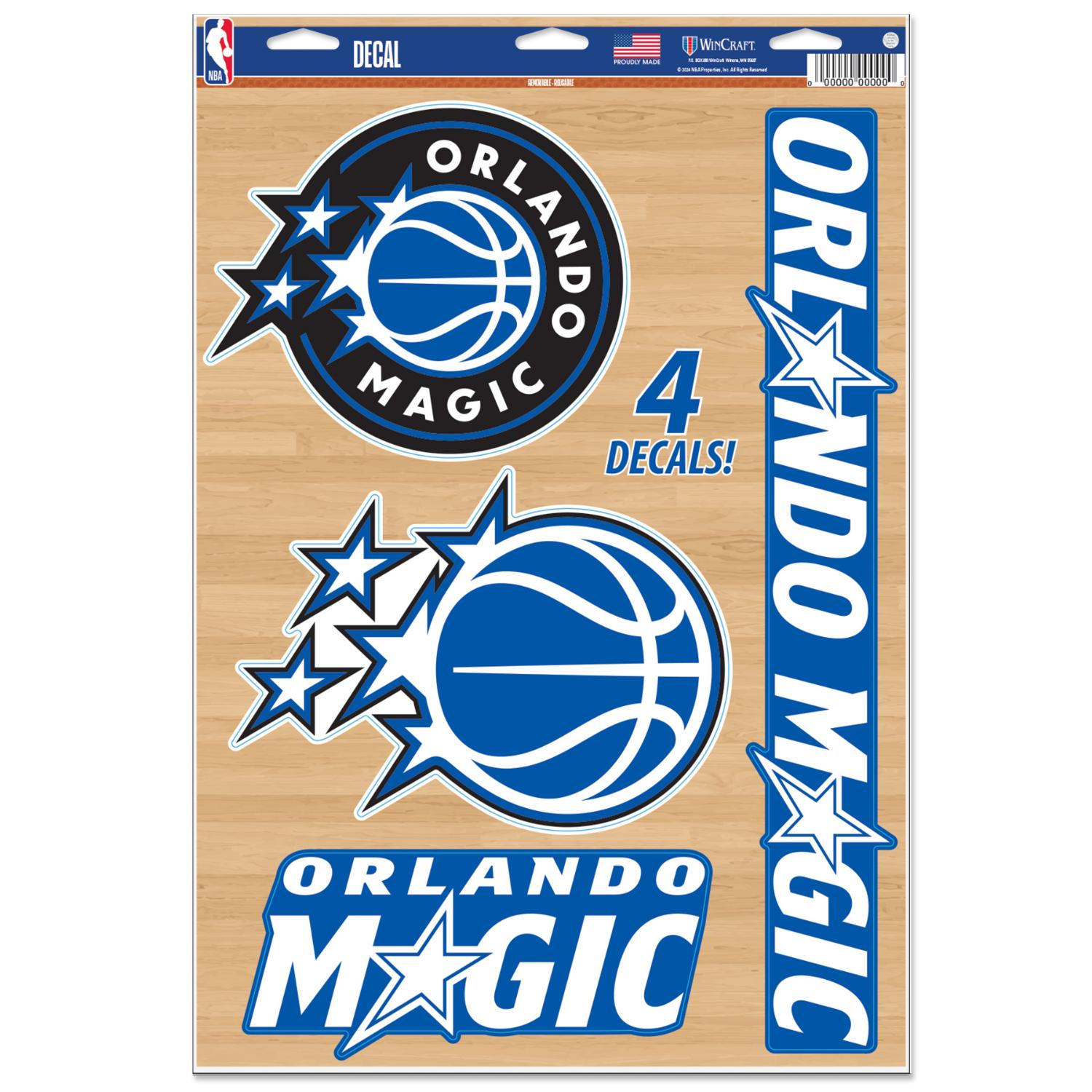 Levně WinCraft NBA 11x17 Orlando Magic Multi-Use Decal - Unisex - Nálepky WinCraft - Modré - 87053324