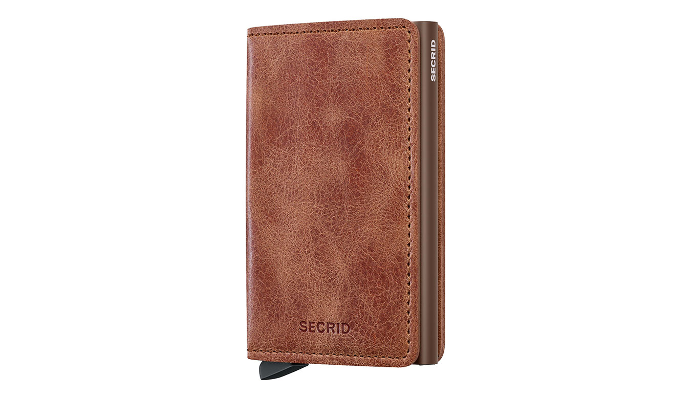 Secrid Slimwallet Vintage Cognac-Brown - Unisex - Doplněk Secrid - Hnědé - SV-Cognac-Brown - Velikost: UNI