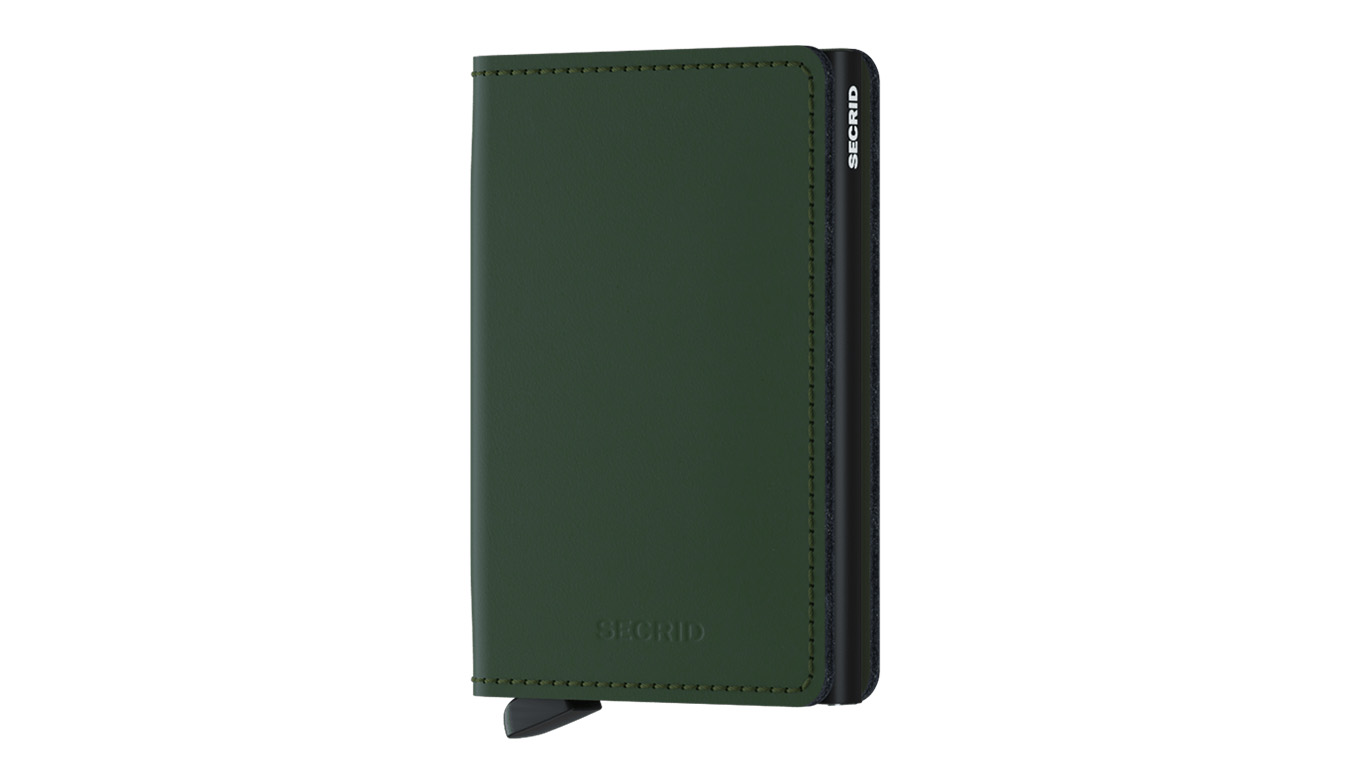 Secrid Slimwallet Matte Green & Black - Unisex - Doplněk Secrid - Zelené - SM-Green-Black - Velikost: UNI