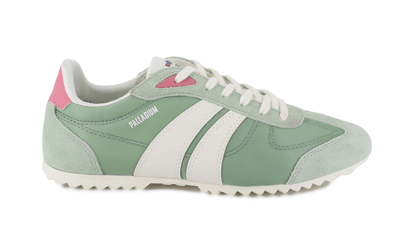 Levně Palladium Pallaracer Flame 4.5 - Dámské - Tenisky Palladium - Zelené - 94644-399-M