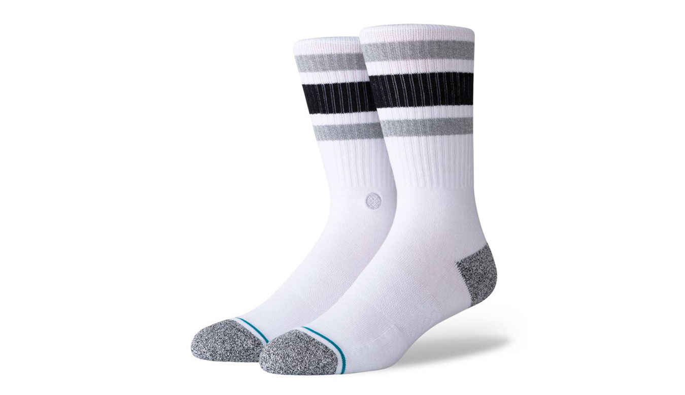 Stance Boyd St White - Dětské - Ponožky Stance - Bílé - A556A20BOS-WHT - Velikost: 38-42