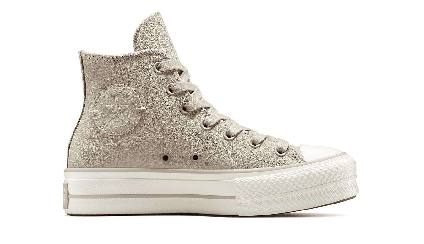 Converse Chuck Taylor All Star Lift Platform Suede 4.5 - Dámské - Tenisky Converse - Hnědé - A12966C - Velikost: 40