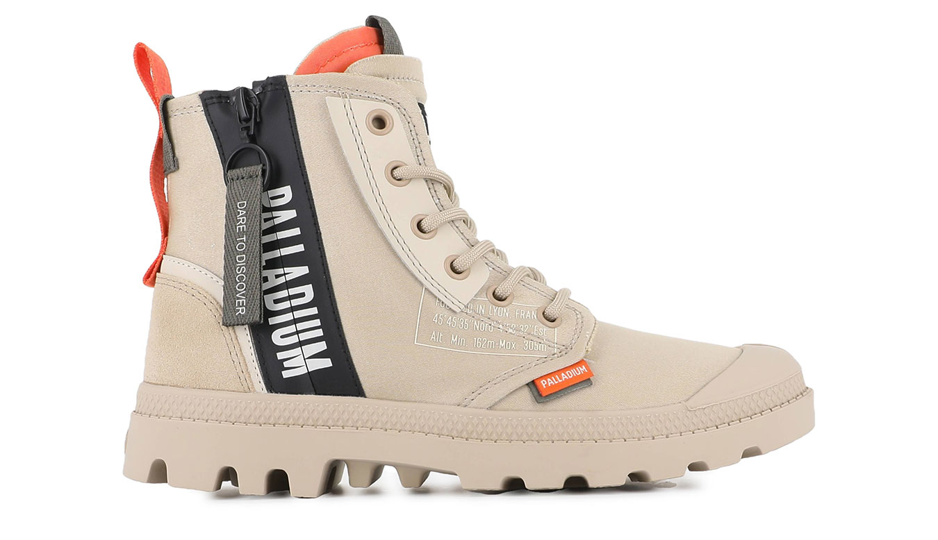 Palladium Pampa HI Dare Zip 5 - Unisex - Tenisky Palladium - Hnědé - 79515-215-M - Velikost: 41
