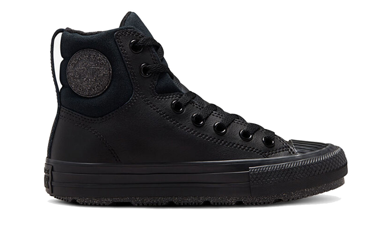 Converse Chuck Taylor All Star Berkshire Boot Leather - Dámské - Tenisky Converse - Černé - A01523C - Velikost: 37.5
