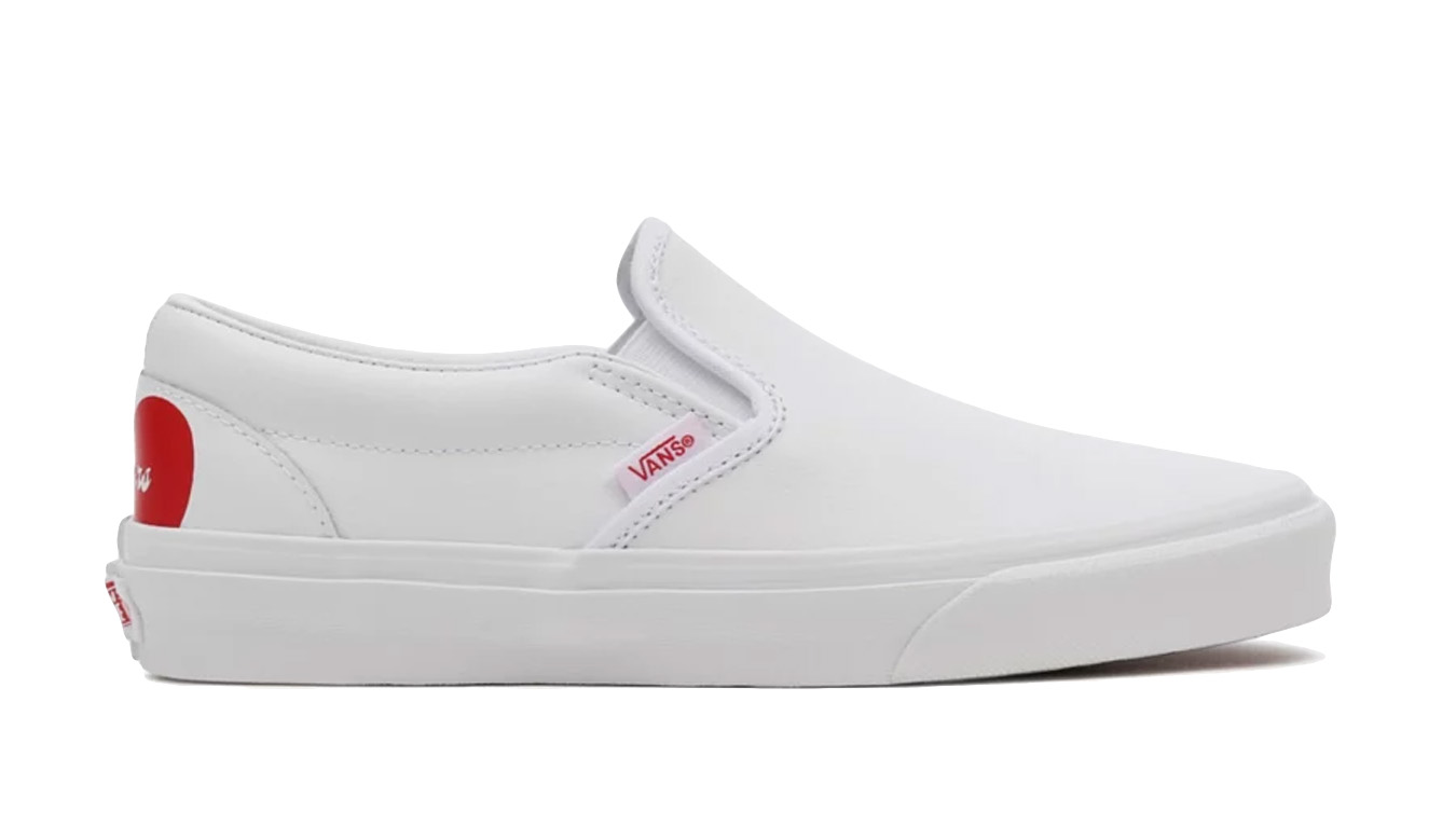Vans Waffle Lovers Classic Slip-On White - Dámské - Tenisky Vans - Bílé - VN000XG8B0N - Velikost: 37