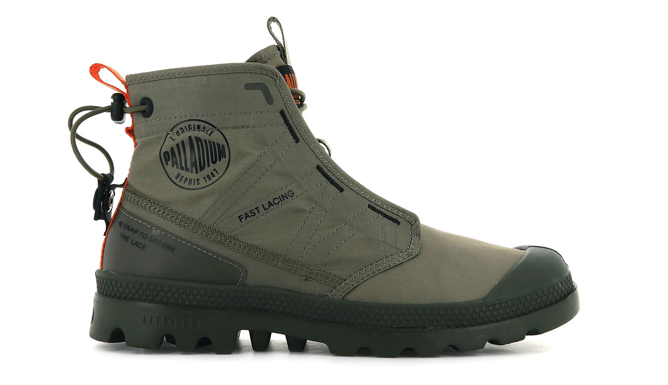 Palladium Pampa Travel Lite Dusky Green - Pánské - Tenisky Palladium - Zelené - 77039-308-M - Velikost: 36
