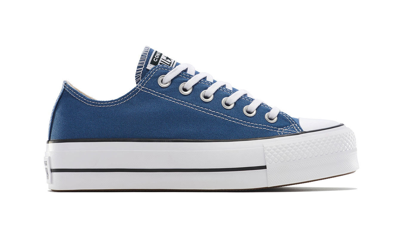 Converse Chuck Taylor All Star Lift Platform 4 - Dámské - Tenisky Converse - Modré - A12961C - Velikost: 40