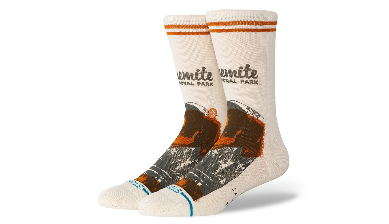 Stance Yosemite Np Crew 5,5-8-(M) - Unisex - Ponožky Stance - Hnědé - A555C25YOS-CVS - Velikost: 43