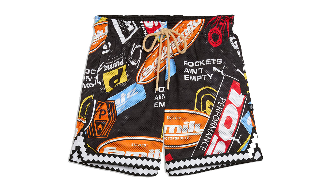 Levně Puma PUMA X FAST & FURIOUS Rev. Mesh Short 6in S - Pánské - Šortky Puma - Černé - 637902-01