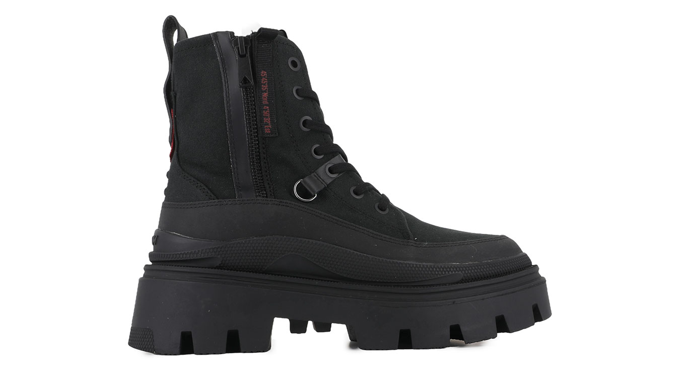 Palladium Pallasquad Zip TX 4 - Dámské - Tenisky Palladium - Černé - 99532-008-M - Velikost: 41