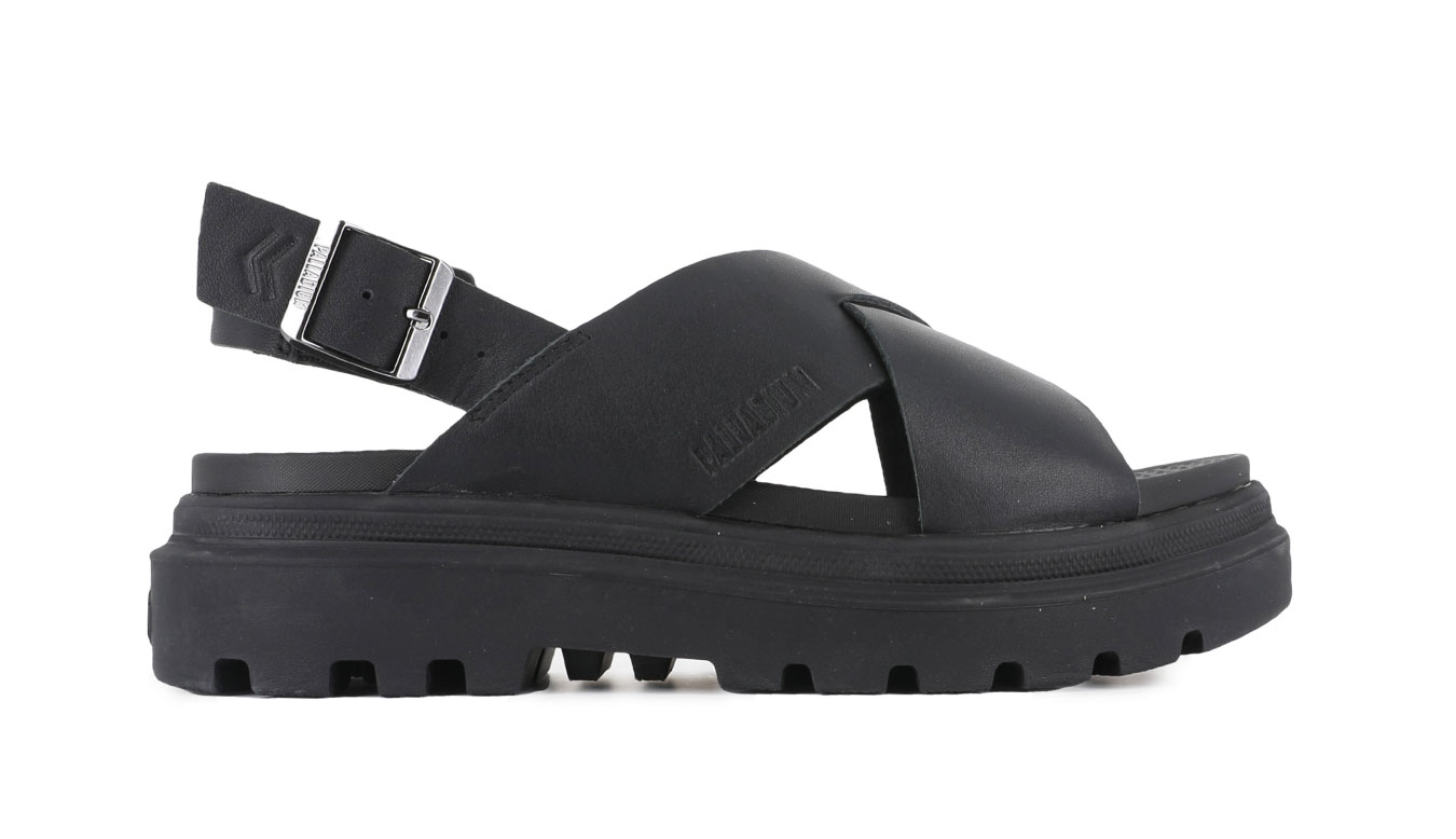 Palladium Pallacruise Crossed Black M - Unisex - Sandále Palladium - Černé - 94461-008-M - Velikost: 39