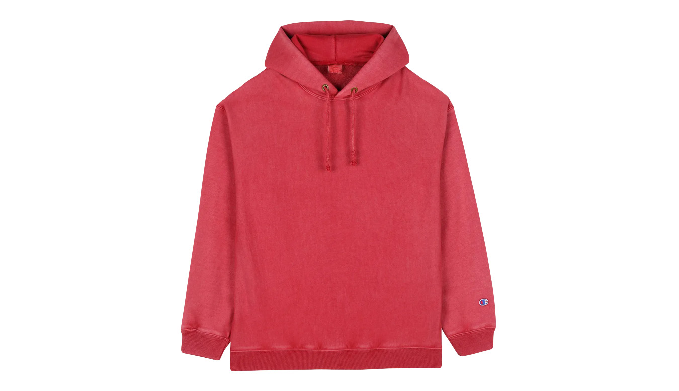 Champion Hooded Sweatshirt - Pánské - Mikina Champion - Červené - 217240-RS051 - Velikost: M