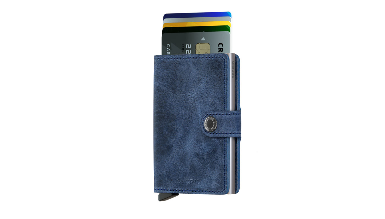 Secrid Miniwallet Vintage Blue - Unisex - Doplněk Secrid - Modré - MV-Blue - Velikost: UNI