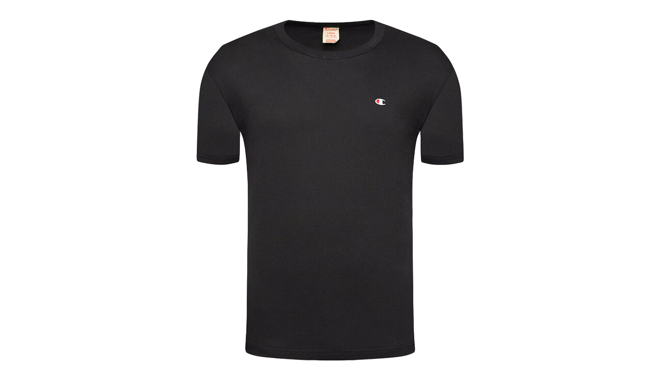 Champion Crewneck T-Shirt - Pánské - Triko Champion - Černé - 216545-KK001 - Velikost: M