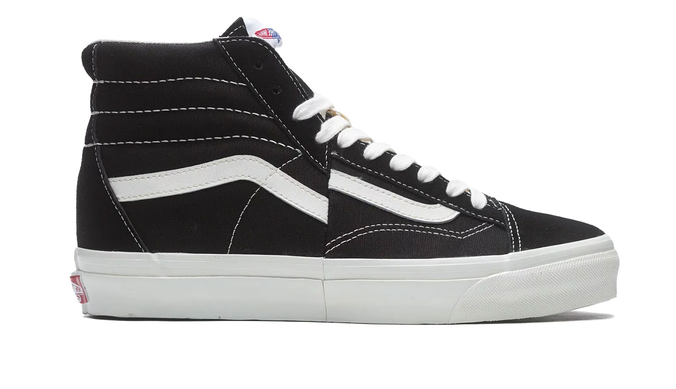 Vans Clash The Wall LX Suede/ Canvas Black/White - Pánské - Tenisky Vans - Černé - VN000CNKBA2 - Velikost: 44.5