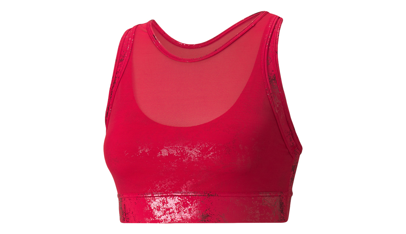 Puma Fashion Luxe ellaVATE Training Bra - Dámské - Spodní prádlo Puma - Růžové - 520604_33 - Velikost: XS