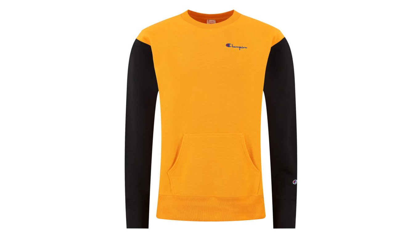 Champion Premium Crewneck Sweatshirt - Pánské - Mikina Champion - Oranžové - 214284_S20_OS030 - Velikost: L