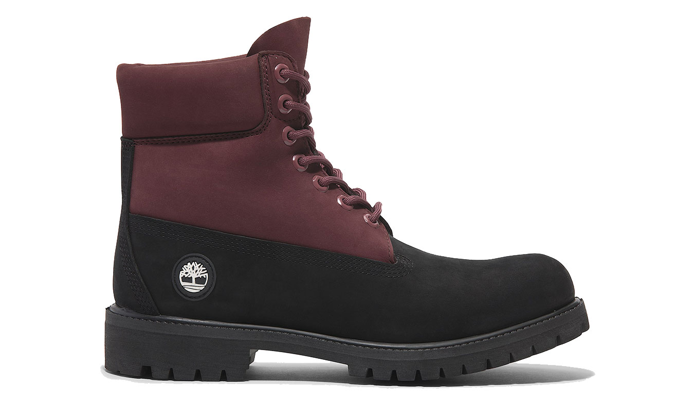 Timberland 6 In Premium WP Boot Black Nubuck - Pánské - Tenisky Timberland - Červené - A2P6W-EJE - Velikost: 41.5