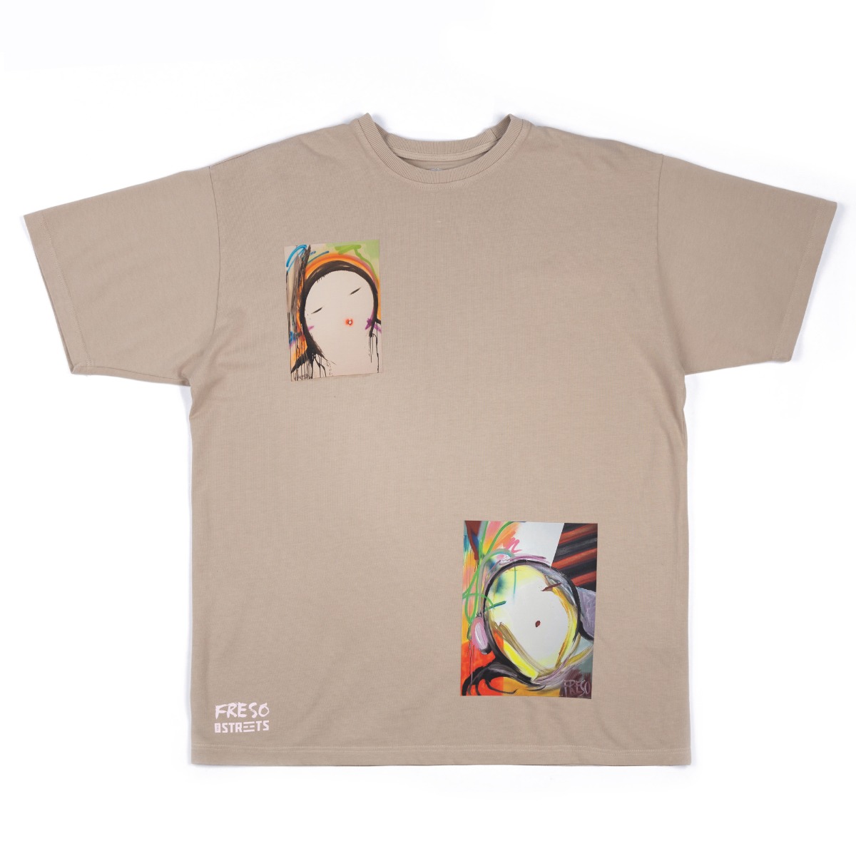 The Streets x Freso Tee Beige - Pánské - Triko The Streets - Hnědé - STRTSFRSBEI - Velikost: 2XL