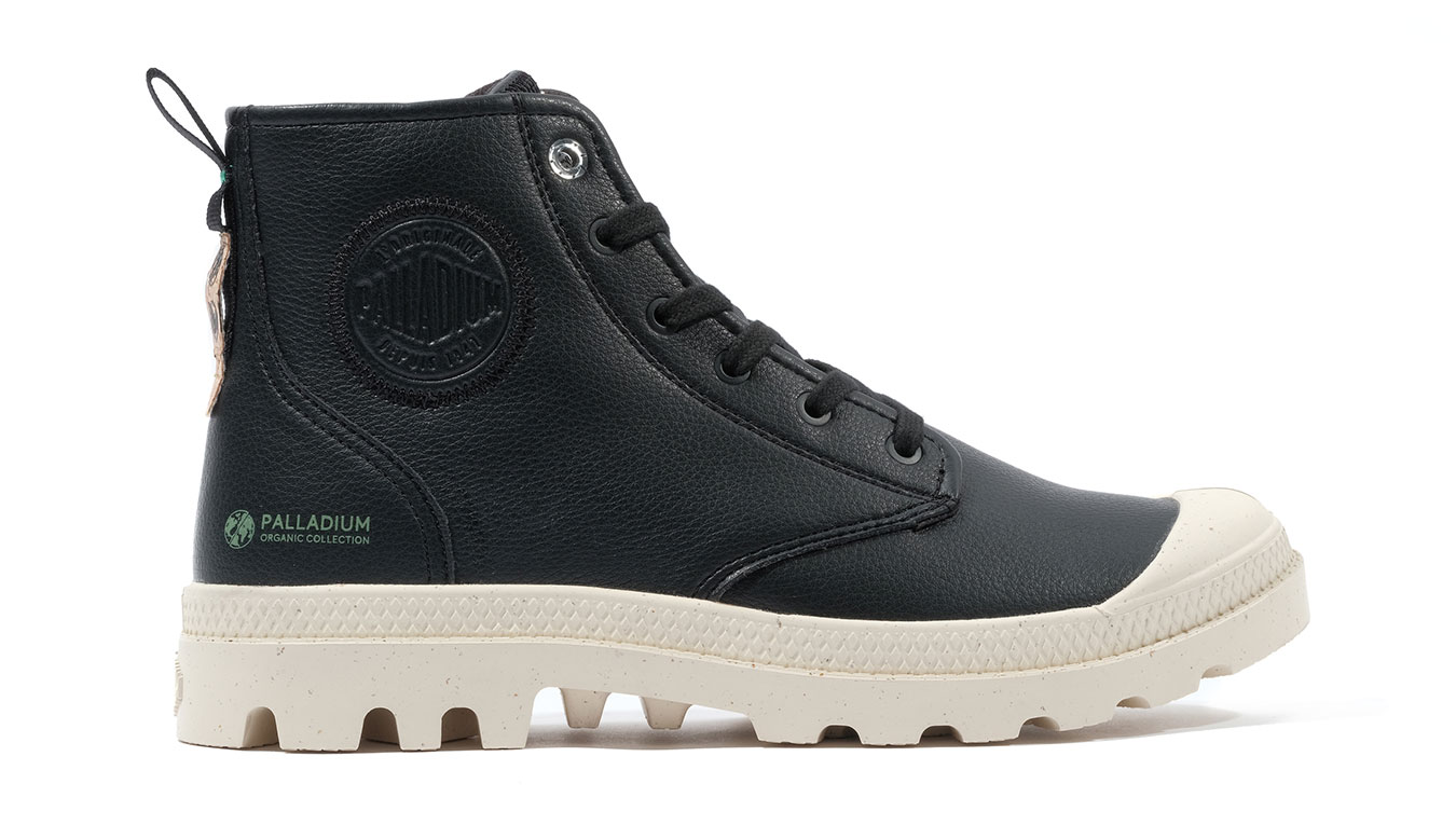 Levně Palladium Pampa Hi Re-Vegn Lth - Pánské - Tenisky Palladium - Černé - 74378-008-M