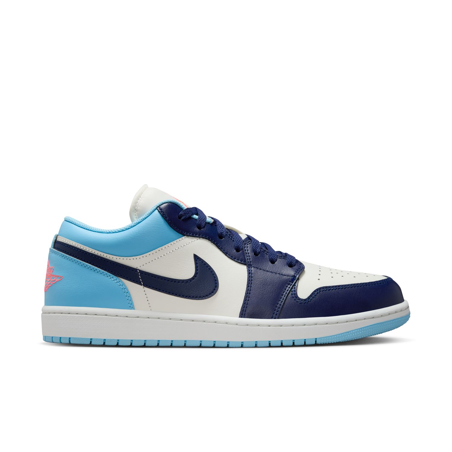 Air Jordan 1 Low "Blue Chill" - Pánské - Tenisky Jordan - Bílé - 553558-149 - Velikost: 40.5