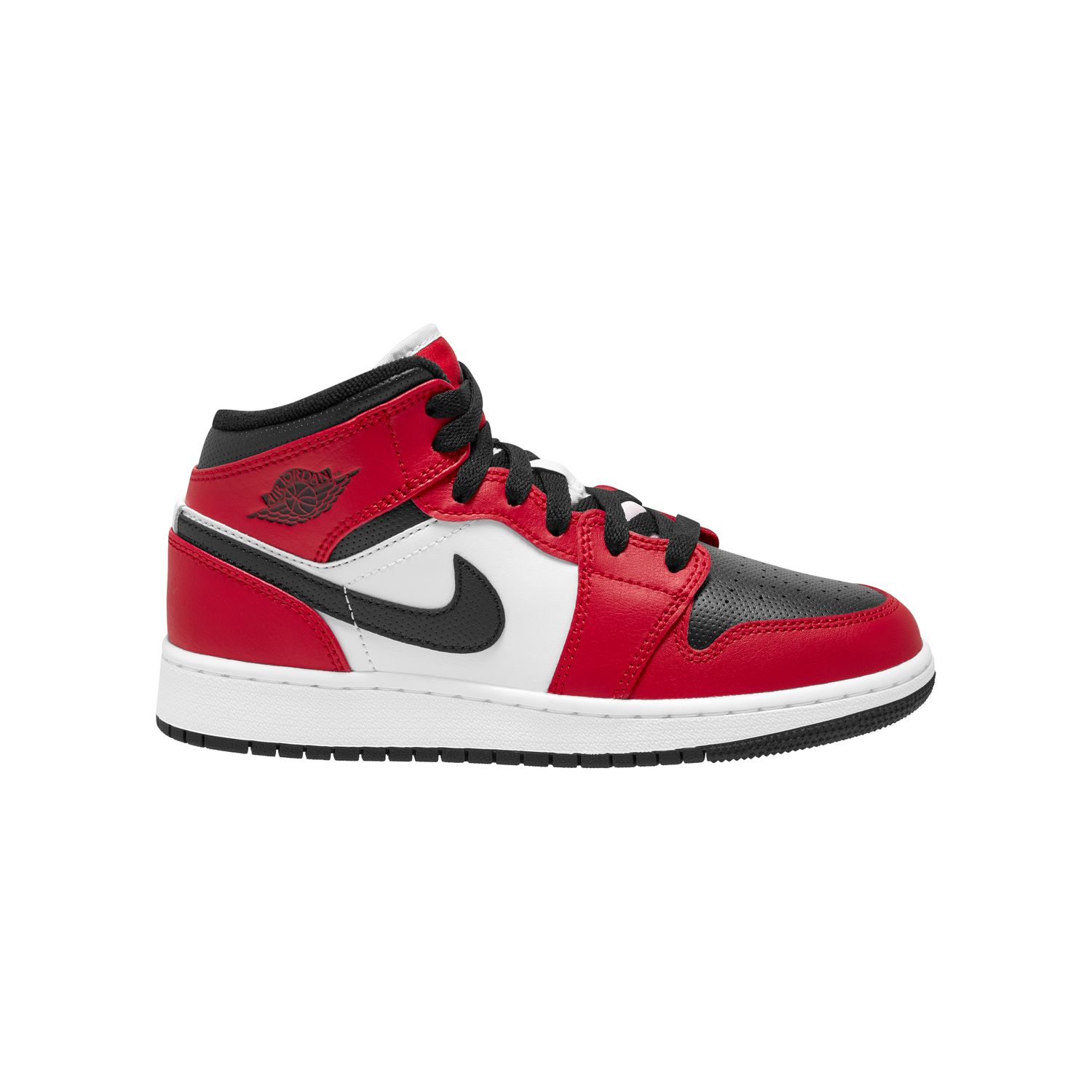Levně Air Jordan 1 Mid "Chicago Black Toe" (GS) - Dětské - Tenisky Jordan - Černé - 554725-069