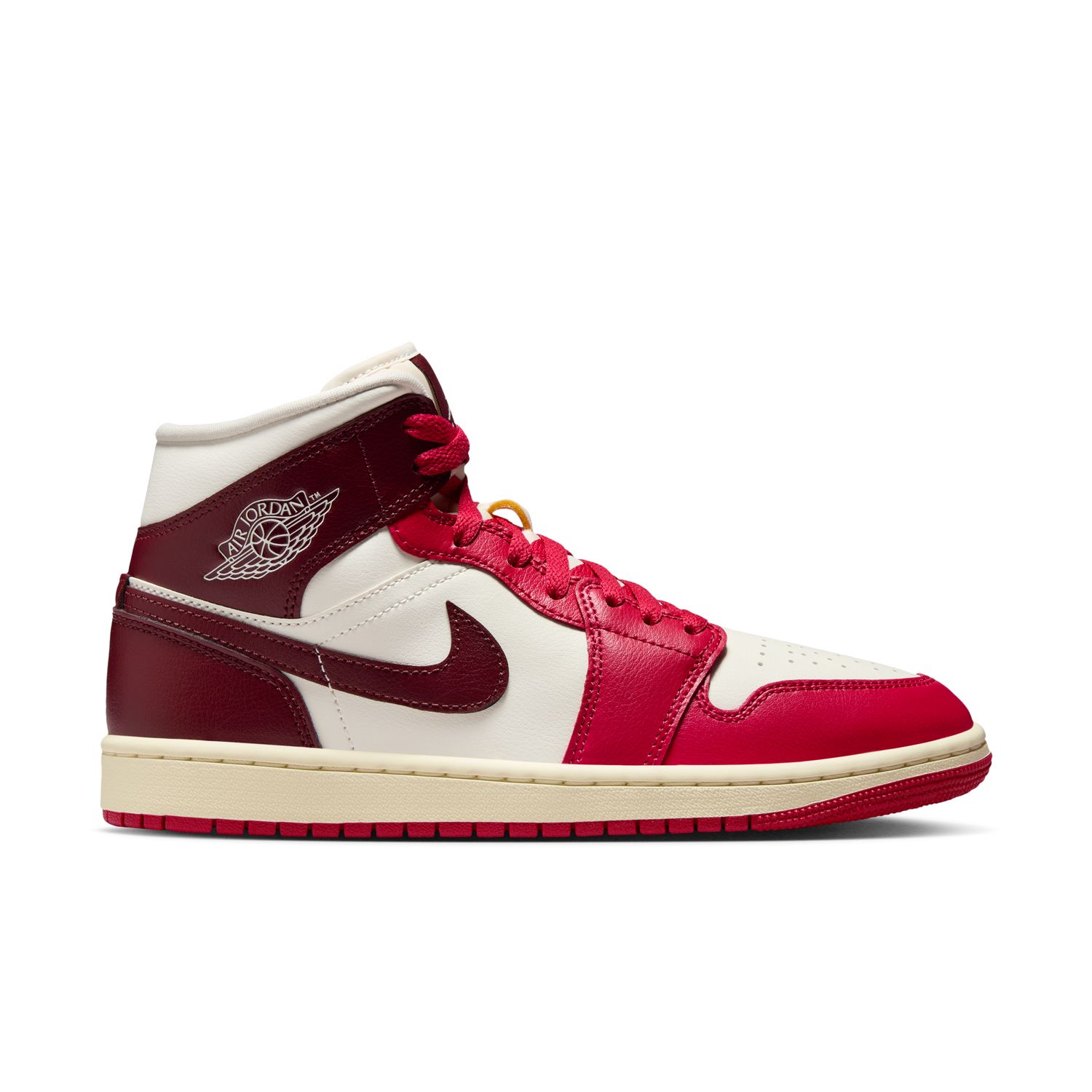 Air Jordan 1 Mid "Mystic Hibiscus" Wmns - Dámské - Tenisky Jordan - Bílé - BQ6472-119 - Velikost: 38.5
