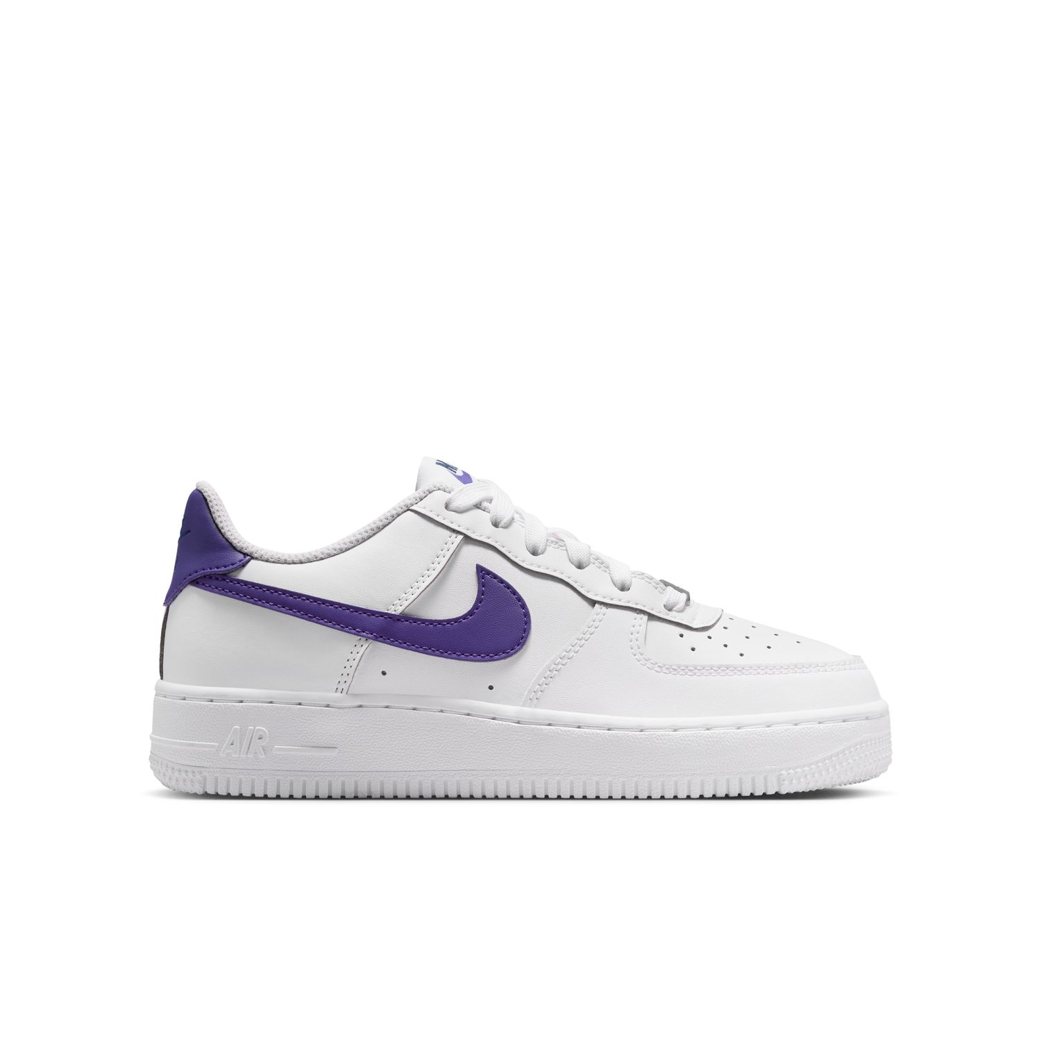 Nike Air Force 1 "White Court Purple" (GS) - Dětské - Tenisky Nike - Bílé - CT3839-114 - Velikost: 40