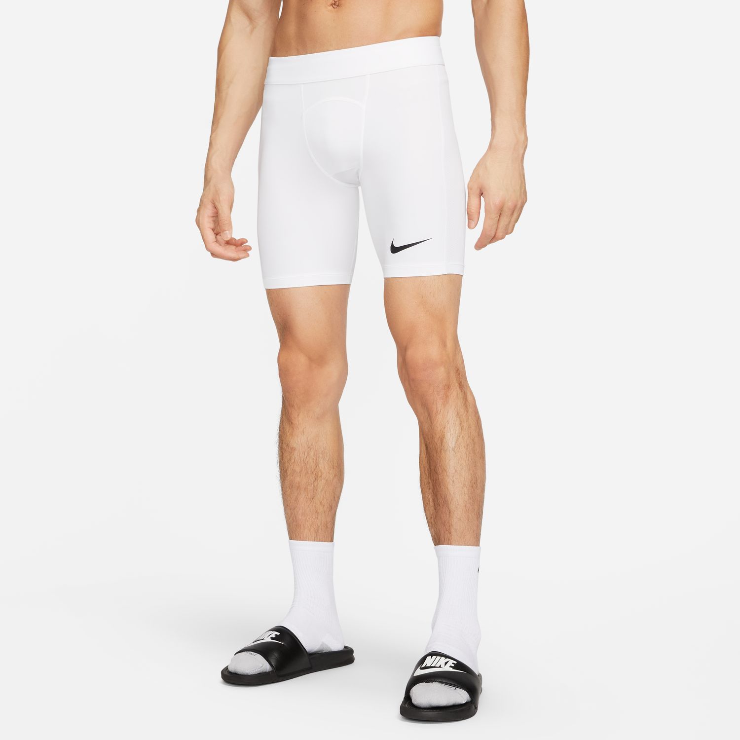 Nike Pro Dri-FIT Strike Soccer Shorts White - Pánské - Kraťasy Nike - Bílé - DH8128-100 - Velikost: XL
