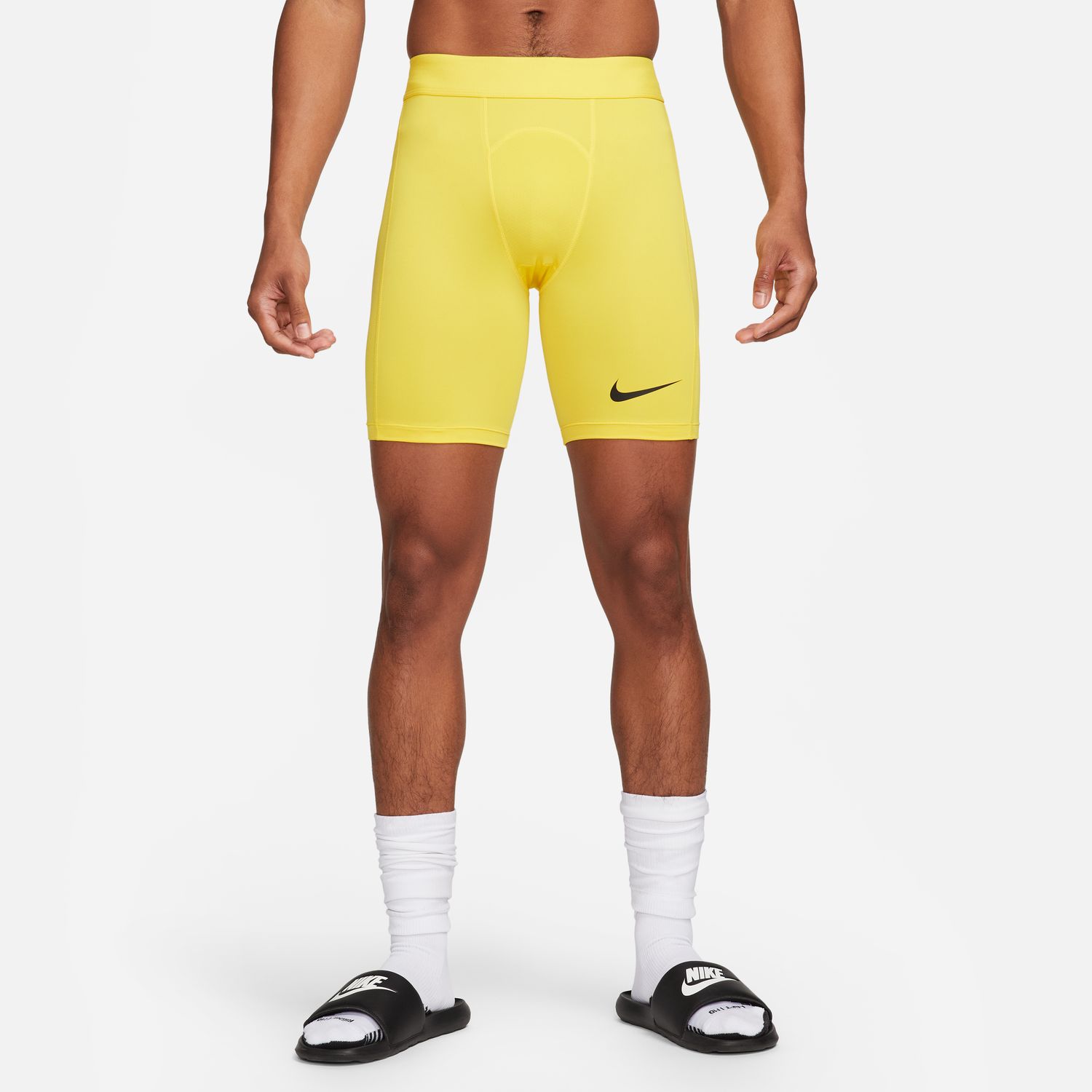Nike Pro Dri-FIT Strike Soccer Shorts Tour Yellow - Pánské - Kraťasy Nike - Žluté - DH8128-719 - Velikost: S