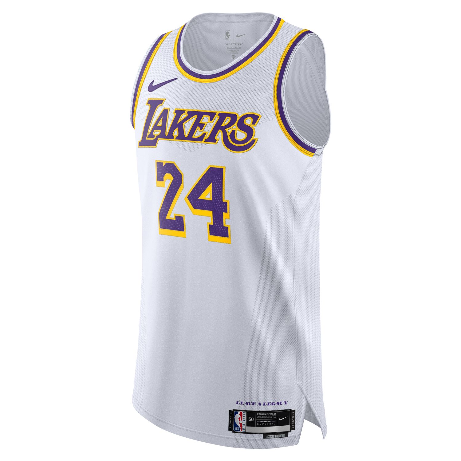Nike Dri-FIT ADV NBA Los Angeles Lakers Association Edition Authentic Jersey - Pánské - Dres Nike - Bílé - DM5911-101 - Velikost: 56