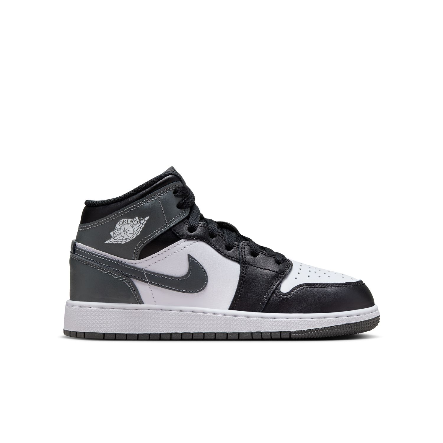Levně Air Jordan 1 Mid "Black Iron Grey" (GS) - Dětské - Tenisky Jordan - Černé - DQ8423-001