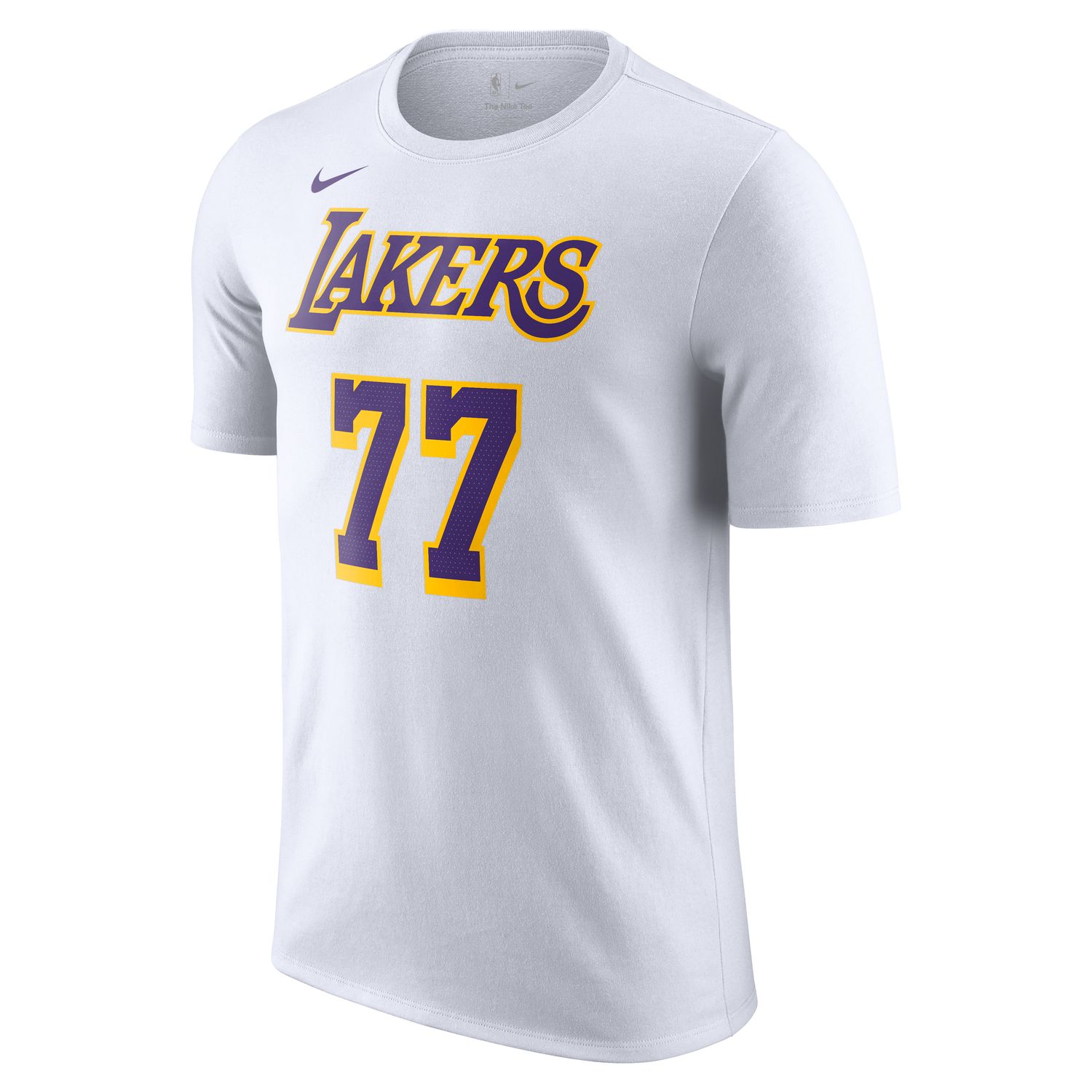 Levně Nike NBA Los Angeles Lakers Luka Doncic Tee White - Pánské - Triko Nike - Bílé - DR6380-105
