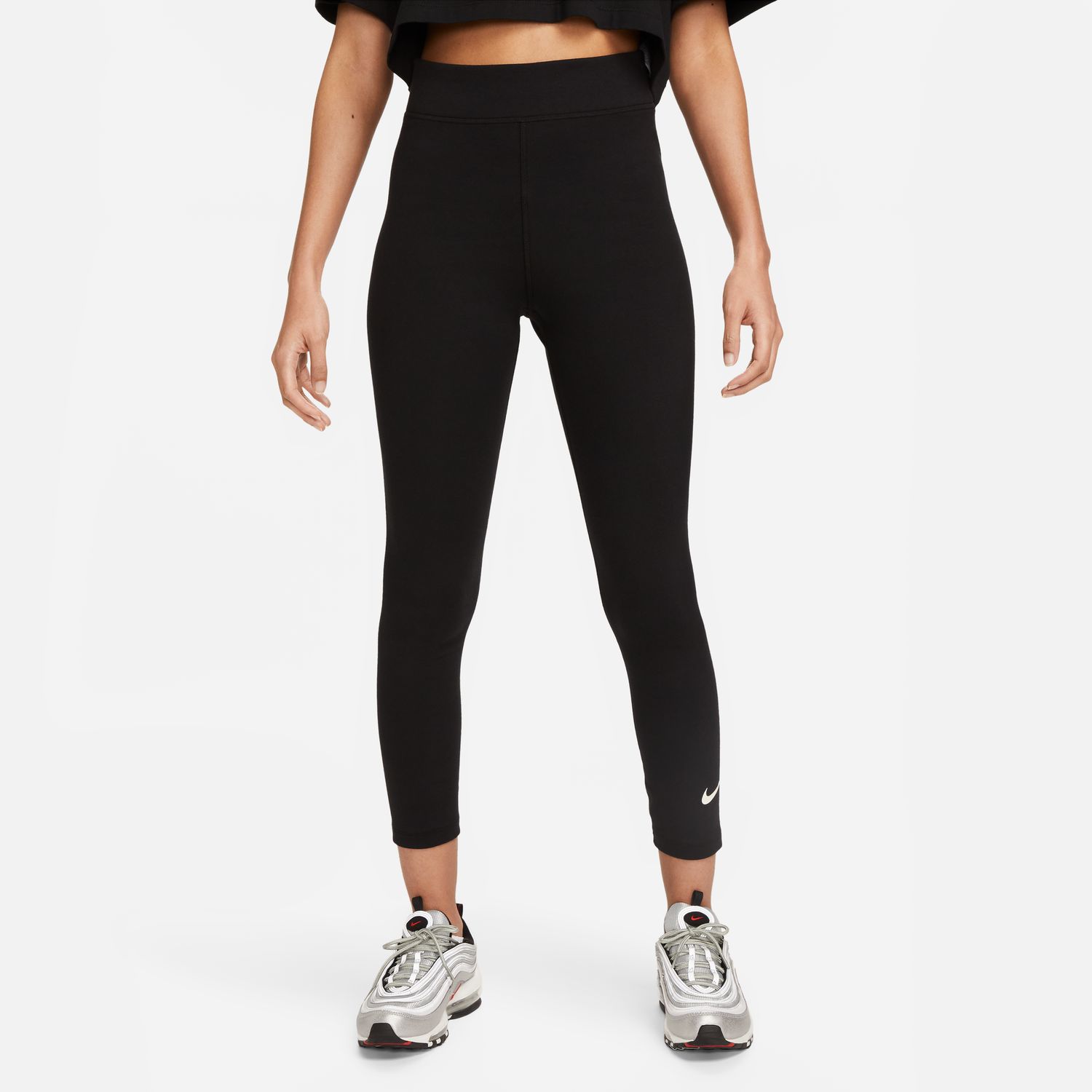 Nike Sportswear Classic Wmns High-Waisted 7/8 Leggings - Dámské - Legíny Nike - Černé - DV7789-010 - Velikost: S